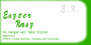 eszter nasz business card